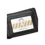 Мужской кожаный кошелек с блокировкой RFID - Черный 5