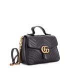 GG Marmont Top Handle Flap Bag Matelasse Leather Small satchel 1