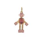 Подвеска Bespoke Robot из желтого золота с турмалином и бриллиантами 2