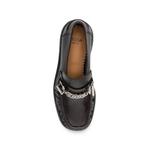 buckled chain-link leather loafers 4