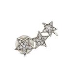 Серьга Tripple Star из белого золота с бриллиантами 1