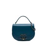 Маленькая сумка-сэтчел Shiny Calfskin and Quilted Goatskin Coco Curve Flap (2017-2018 годы) 1