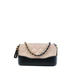 Сумка через плечо Bicolor Aged Calfskin Gabrielle Double Zip Clutch with Chain (2018 год) 1