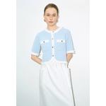 Твидовый кардиган с коротким рукавом 2