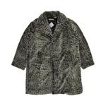 Пальто Supreme Croc Faux Fur Overcoat 'Black' 1