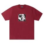 Топы Stussy Personalities Tee 'Бордовый' 1