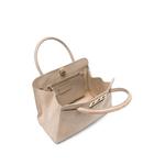 suede twist-lock tote bag 5