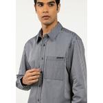 Свободная рубашка из хлопкового сатина - Calvin Klein Jeans 3