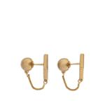 Серьги с декором аргайл и цепочкой 2