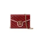 Сумки через тело Gucci GG Marmont Mini Chain Bag 'Dark Red/Pastel Pink' 1