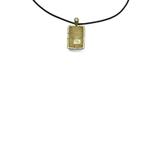Scorpio rectangular-pendant necklace 2