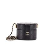 Стеганая мини-сумка через плечо CC Allure Vanity Case с цепочкой 1