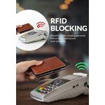 Винтажный кожаный чехол для карт с RFID-защитой CFL6606 5