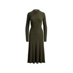 ribbed-knit long-sleeve midi dress 1