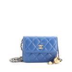 Мини-сумка через плечо Pearl Crush Flap Clutch with Chain Quilted Lambskin 1