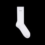 Носки и колготки Balenciaga Logo Socks 'White/Black' 1
