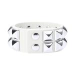 Браслеты Supreme Studded Leather Bracelet 'White' 2