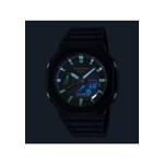 Мужские спортивные часы GA-2100RC-1A с черным ремешком из смолы 4