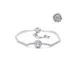 Серебряный браслет Made For The Night с круглым фианитом из стерлингового серебра 925 5