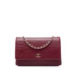 Сумка через плечо Camellia Wallet On Chain с тисненым логотипом CC (2012 год) 1