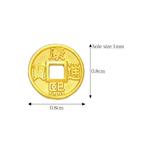 [SPECIAL] LITZ 999 (24K) Gold Coin Charm 钱币 EPC0958-康熙0.14g+/- 3