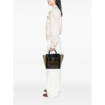 2012 Mini Tricolor Calfskin and Suede Luggage tote bag 2