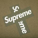 Футболки Supreme Cross Box Logo Tee 'Light Olive' 2