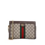 Маленькая сумка через плечо Ophidia Chain Shoulder Bag из канваса с узором GG 1