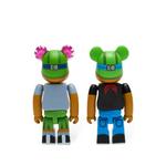 Набор фигурок Lil Mama & Flyboy Bearbrick из коллаборации с Hebru Brantley 2