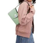 Coach Eliza Ящерица тисненая сумка через плечо цвет Pale Green CR107 4