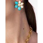 citrine pearl flower earrings 2