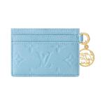 Кошельки Louis Vuitton LV Charms Card Holder 'Grape Blue Monogram Embossed Empreinte Cowhide Leather' 2