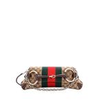 Маленькая сумка на плечо Horsebit NM Web Chain Clutch GG Canvas 1