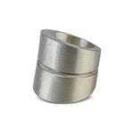 Серебряное кольцо Crevice v2 2