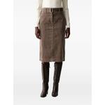 belted corduroy midi skirt 1