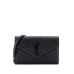 Classic Monogram Wallet on Chain Matelasse Chevron Leather Small crossbody bag 1