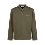 Поло Thom Browne Oversized Long-Sleeve Polo 'Тёмно-зелёный' 1
