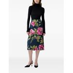 peony-jacquard midi pencil skirt 2