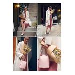 Terranova Felucca Mini Top Handle Bucket Bag в персиково-розовом цвете Sunset 7