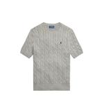 cable-knit short-sleeve T-shirt 1