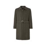 dark olive green and dark grey Oasi Cashmere trench coat 1