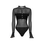 embellished open-knit bodysuit 1