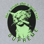Футболки Supreme Smoke Tee 'Heather Grey' 2