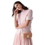 Кошелек на цепочке Carey Quilted Peach Tweed - Orange Jasper 5