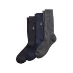 logo-embroidered ribbed socks (set of three) 1