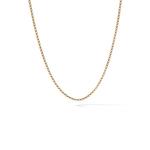 Цепочное колье Box Chain из желтого золота 1