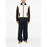 fleece-texture colour-block jacket 2
