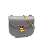 Сумка через плечо Teen Shiny Calfskin Triomphe Besace Clea Chain (2023 год) 1
