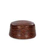 croc-effect pillbox hat 1