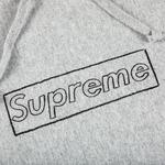 Худи Supreme x KAWS Chalk Logo Hooded Sweatshirt 'Heather Grey' 2